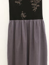 SWAYING 25 Early Autumn Floral Jacquard Tube Dress SW-SW25PF2L01C3-HL Gray Blue